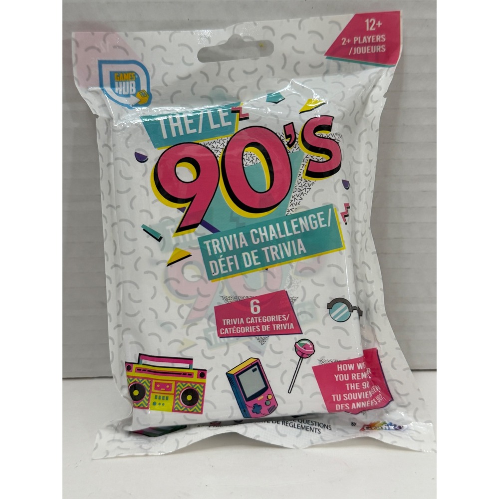 The‎ 90s Trivia Challenge Card Game Games Hub 2+ Players Ages 12+ RMS Grafix